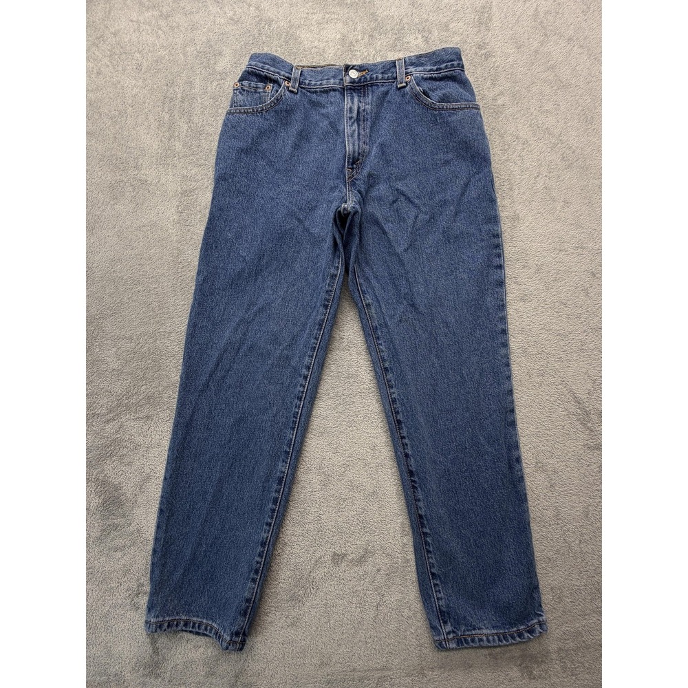 Levis‎ 550 Jeans Womens 12 Short Blue Relaxed Fit Tapered Leg 100% Cotton Denim
